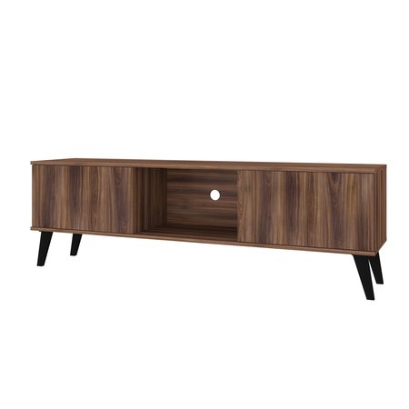 MANHATTAN COMFORT Doyers 62.20 TV Stand, Nut Brown 175AMC174